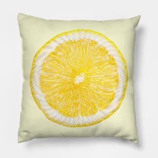 Cool Lemon Print Pillow