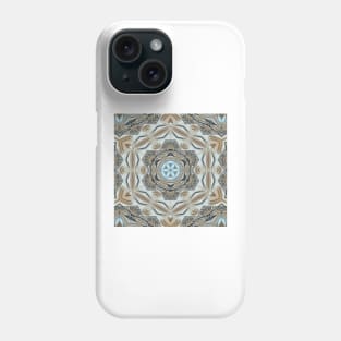 art nouveau and art deco styled pattern and designs with turquoise blue Phone Case