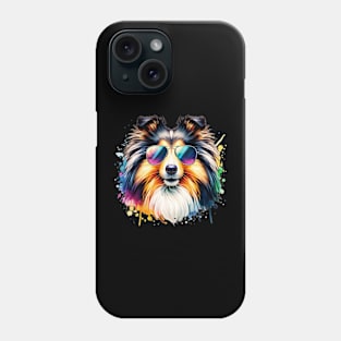 Watercolor Shetland Sheepdog Phone Case