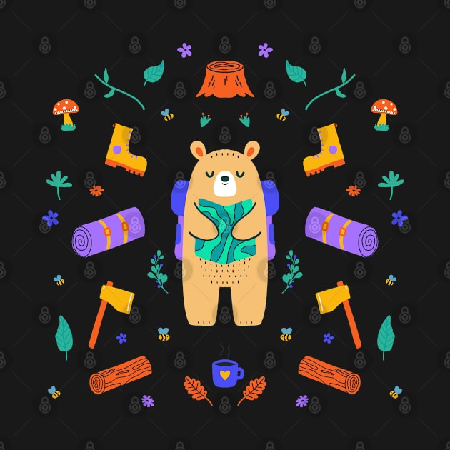 Camping Bear by krimons