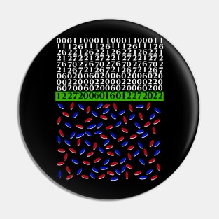 Birthday matrix blue & red pills Pin