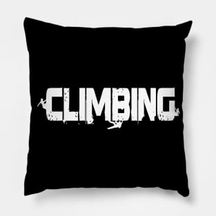 climbing people Pillow