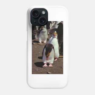 Royal Penguins on the Beach at Macquarie Island Phone Case