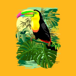 Toucan in Green Amazonia Rainforest T-Shirt