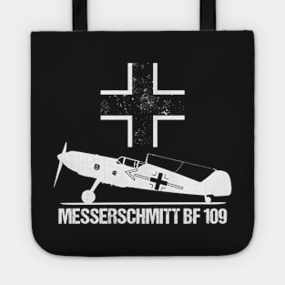 Messerschmitt BF109 Warbird T-Shirt ME109 German WW2 Military Aircraft Tote