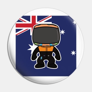 Daniel Ricciardo Custom Bobblehead - 2022 Season Flag Edition Pin