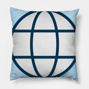 Globe Vector icon. Vector illustration. Pillow