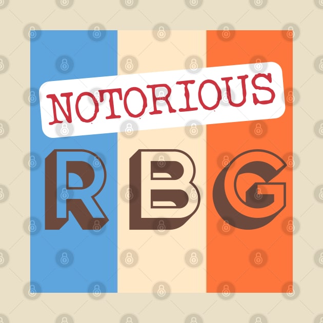 Notorious RBG Ruth Bader Ginsburg Retro Design. by Midlife50