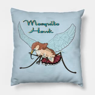 Punimals - Mosquito Hawk (Text) Pillow