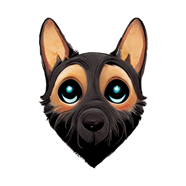 Cute German Shepherd Design by RichieDuprey