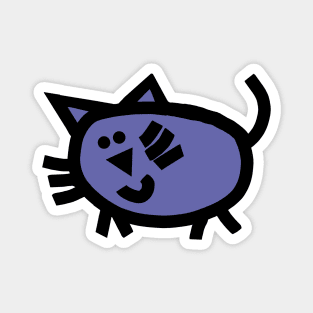 Very Peri Periwinkle Blue Kitty Cat Color of the Year 2022 Magnet
