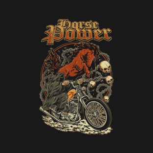 Horse Power Grim Motorbike T-Shirt