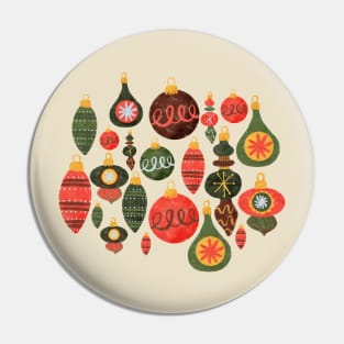 Vintage Christmas Ornaments Pin