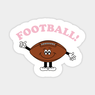 Football! Cute Cartoon Football Guy Magnet