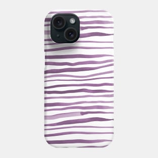 Irregular watercolor lines - ultra violet Phone Case