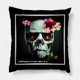 terminator skull Pillow