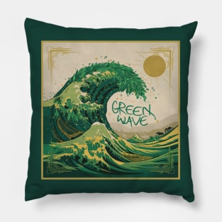 GREEN WAVE Pillow