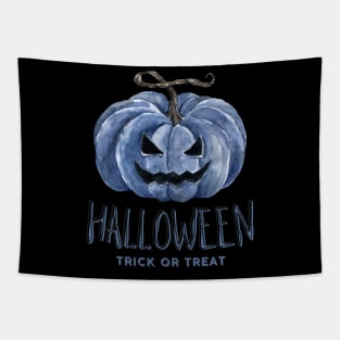 Halloween Scary Evil Pumkin "Trick or treat" Tapestry