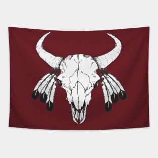 Bison Skull 2 Tapestry