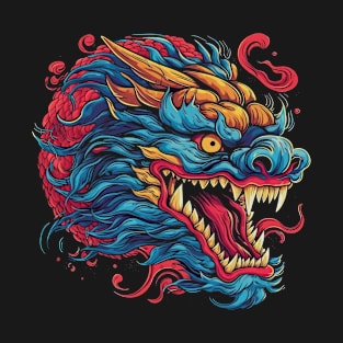 Drache mystisch Lindwurm Monster Ungeheuer Biest T-Shirt