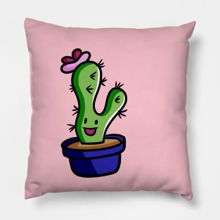 cactus cartoon Pillow