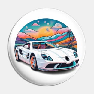 Mercedes SLR McLaren painting art Pin