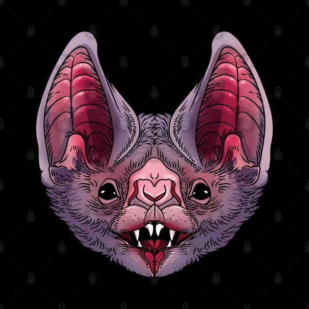 Vampire bat face by Ryuvhiel