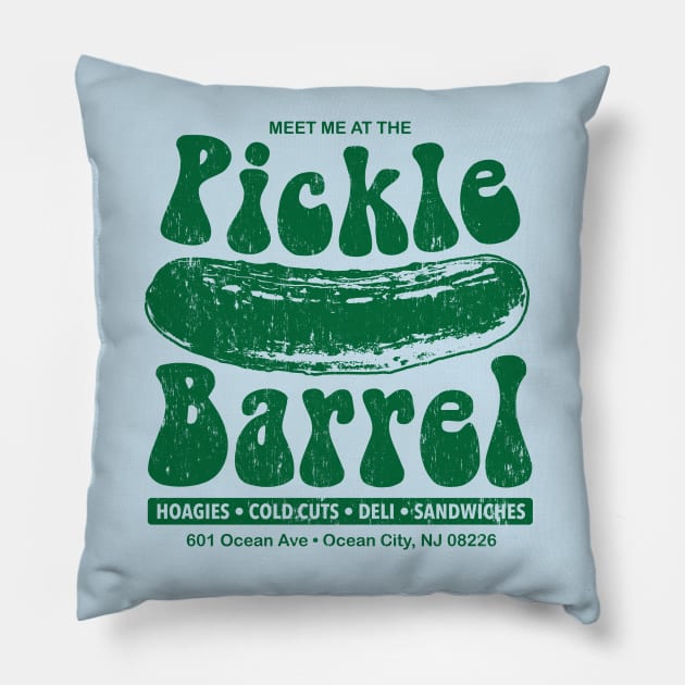 Pickle Barrel - BACK PRINT Pillow by mcillustrator