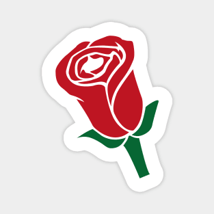 Red Rose Bud Magnet