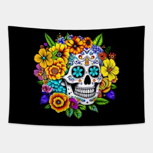 Dia De Los Muertos, Sugar Skull Design Tapestry