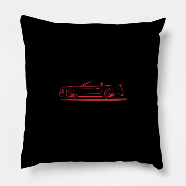 Speedy 2005-2014 Mustang Convertible GT Pillow by PauHanaDesign