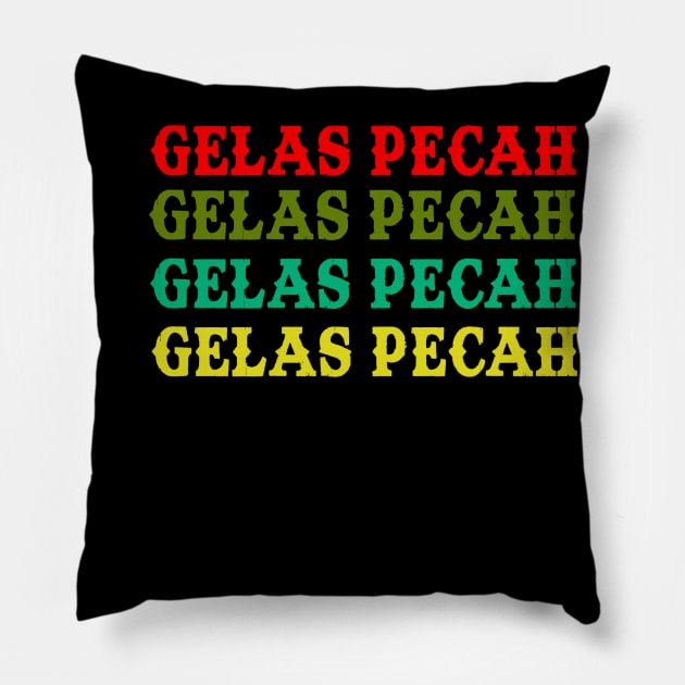 fullcolor Gelas pecah Pillow by ESENTIAL-AF