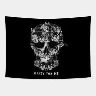 Skull Cat Tapestry