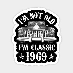 53 Year Old Vintage 1969 Classic Car 53rd Birthday Gifts Magnet