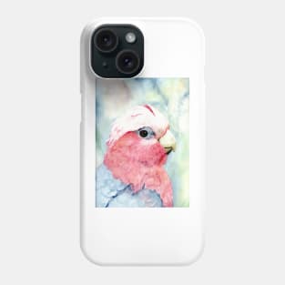 Australian Galah Cockatoo Watercolour Painting Phone Case