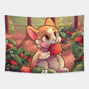 Strawberry Bunny Tapestry