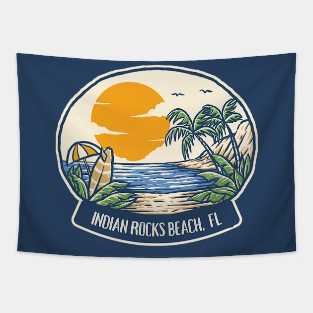 Indian Rocks Beach Florida Tapestry by Souls.Print