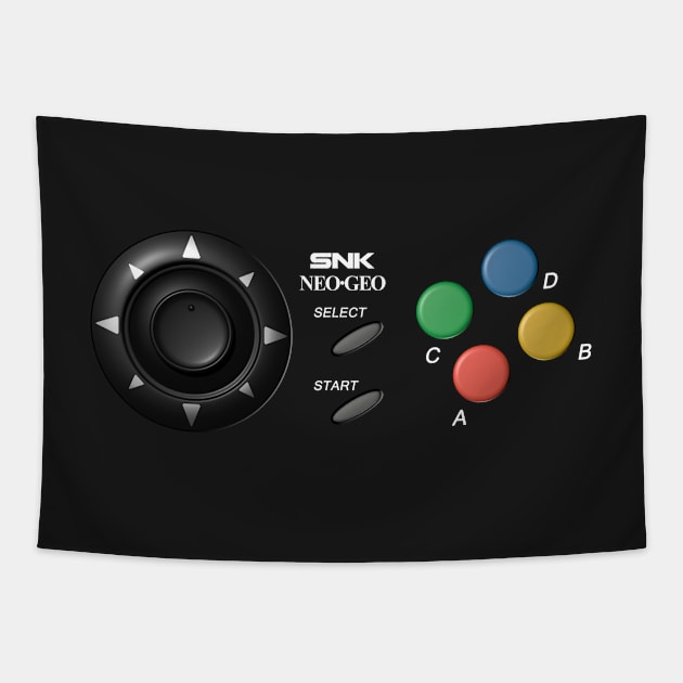 Neo Geo Game Pad Tapestry by CCDesign