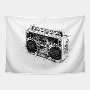 Boombox LaSonic the DJ that Sketch Tapestry