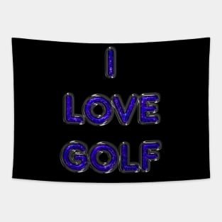 I Love Golf - Purple Tapestry