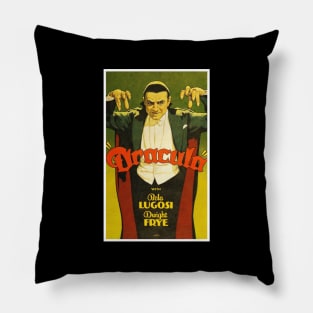 Dracula With Bela Lugosi Movie Poster Pillow