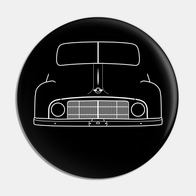 Morris Minor MM classic car outline (white) Pin by soitwouldseem