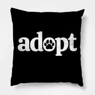 Dog Rescue Adopt Pillow