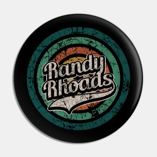 Randy Rhoads // Retro Circle Crack Vintage Pin