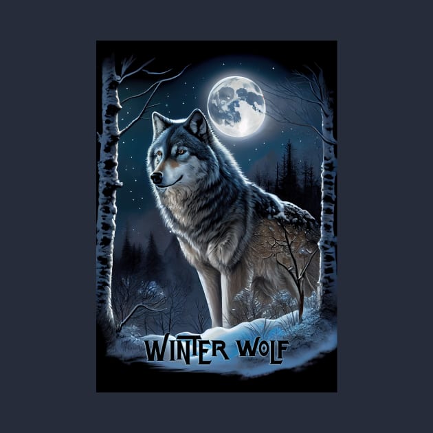 Winter Wolf oil paint by ABART BY ALEXST 