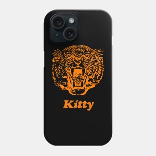 Orange Tiger Kitty Picture and Text Phone Case