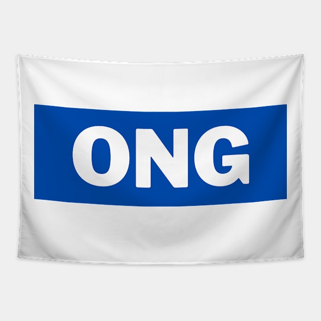 Blue Ong Surname Tapestry by aybe7elf