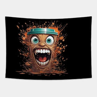 Caffeine Lovers Coffee Cup Crazy Tapestry