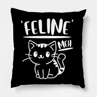 Funny Cat Pun Pillow