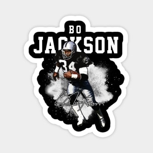 Bo Jackson Bo Knows Signature Vintage Legend Baseball Football Bootleg Rap Graphic Style Magnet